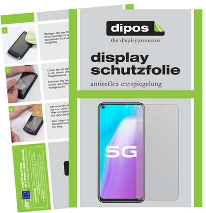 2x Schutzfolie matt für Vivo Z5x Display-Schutzfolie