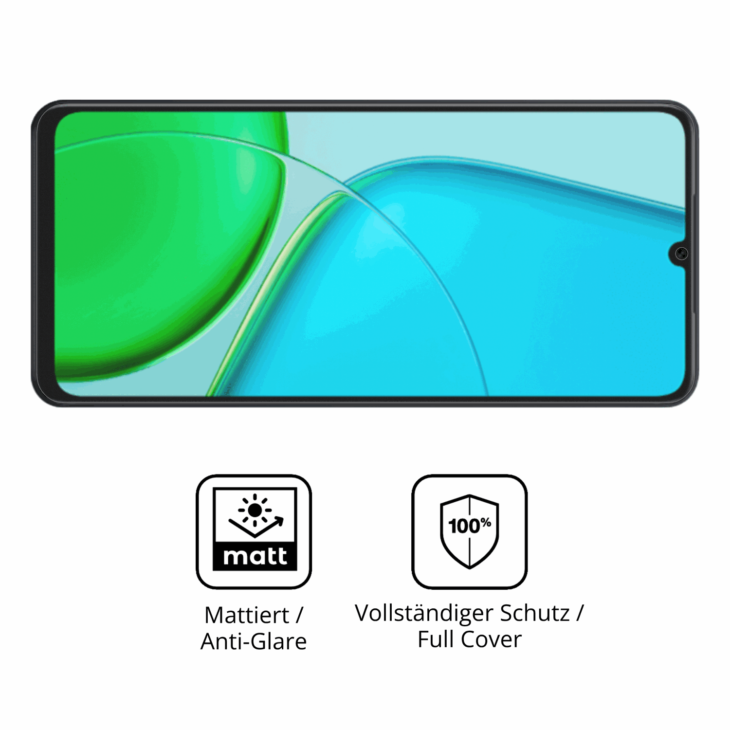 Flexible TPU-Folie passend zugeschnitten für Vivo Y50e, vollständige Abdeckung
