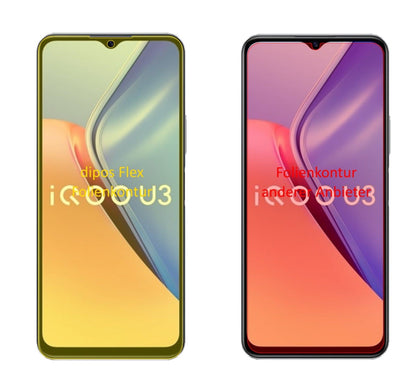 3x Screen Protector for Vivo Y52s 5G Protective Film covers 100% dipos Flex