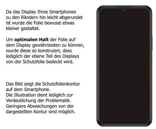 Schutzfolie mit optimaler Passform, zur Verwendung mit Hüllen geeignet
