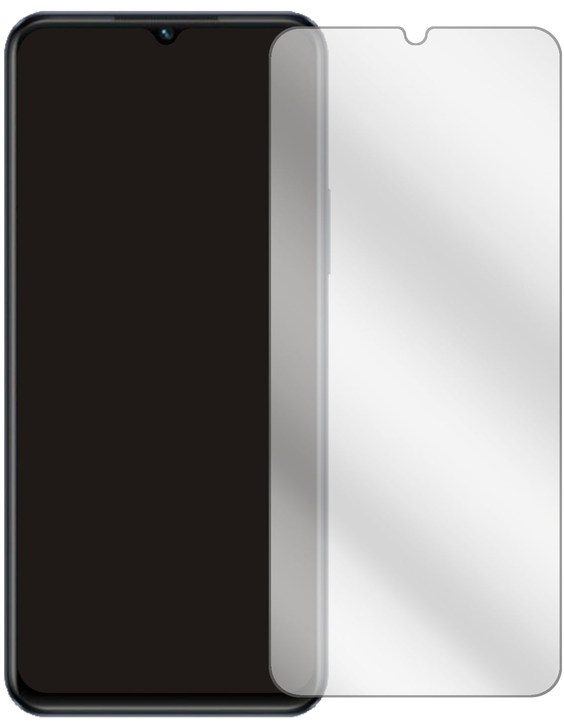 2x Schutzfolie klar für Vivo Y75 5G Display-Schutzfolie
