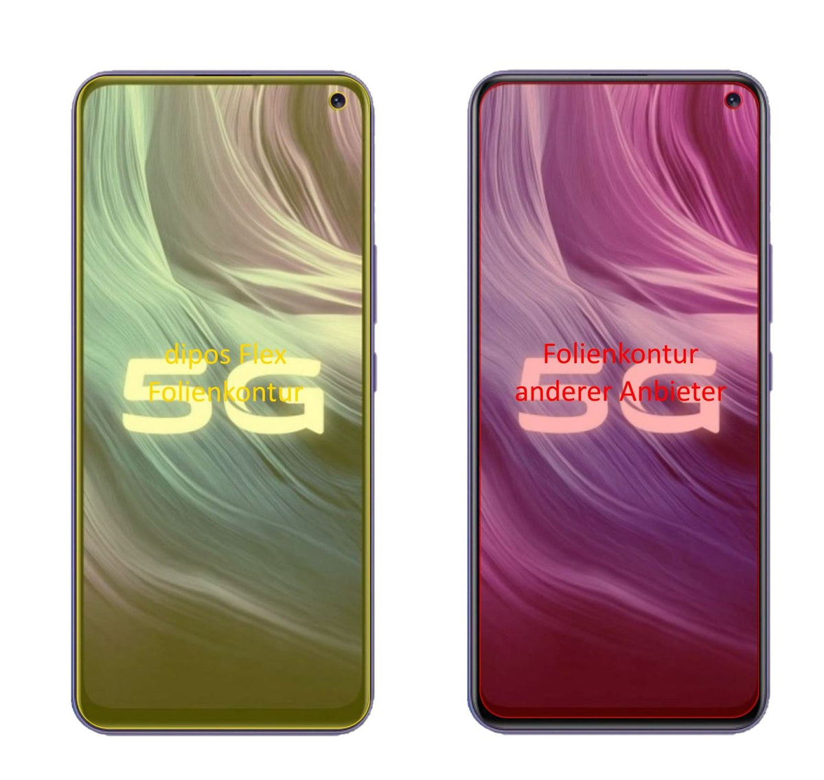 3x Screen Protector for Vivo Z6 Protective Film covers 100% dipos Flex