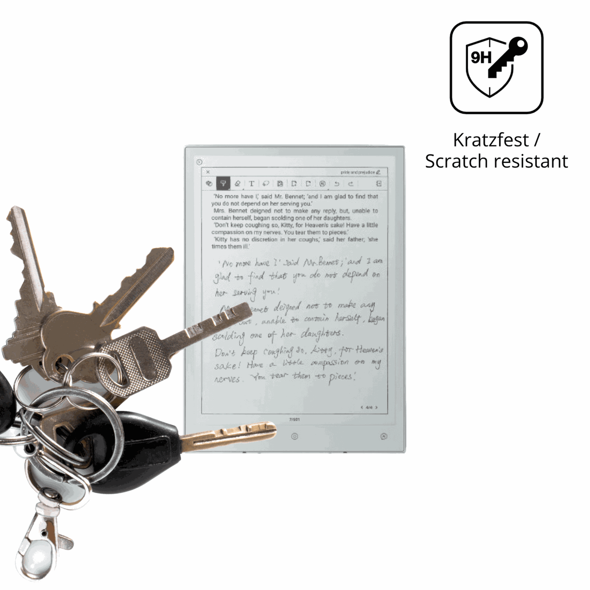dipos Displayschutz für Viwoods AiPaper Mini 8.2 Zoll, mattierte Oberfläche, robuste Festigkeit und perfekte Passform