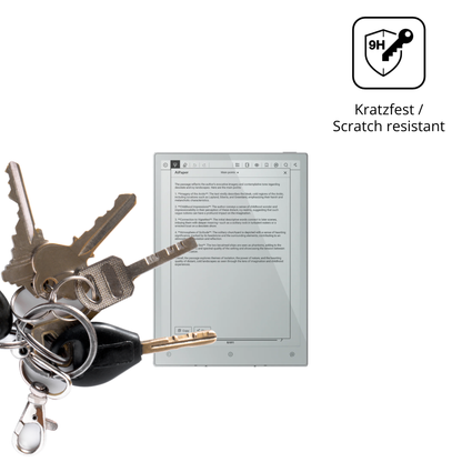 dipos Displayschutz für Viwoods AiPaper Reader, transparente Oberfläche, perfekte Passform auch für die Rundungen