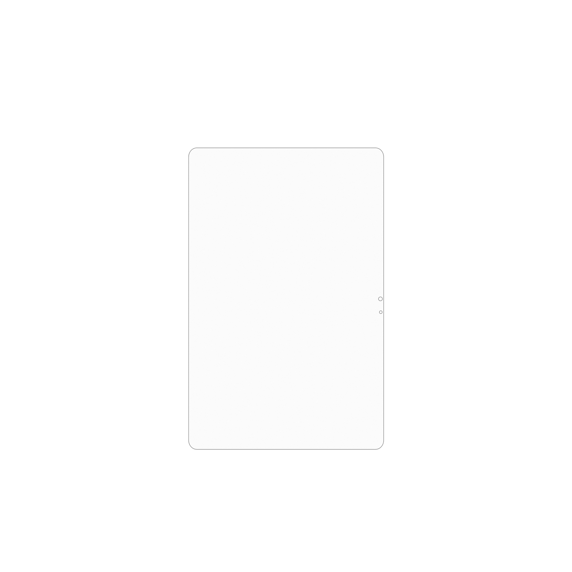 dipos Displayschutz für vollatablet 12.3 zoll, mattierte Oberfläche, geringe Dicke und perfekte Passform