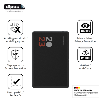 Privatsphäre-Schutz durch Sichtschutz-Folie passend zugeschnitten für vollatablet 12.3 zoll