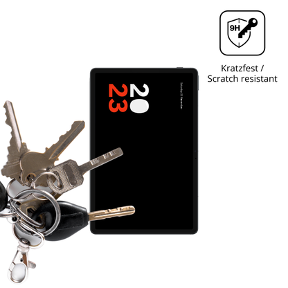 dipos Displayschutz für vollatablet 12.3 zoll, transparente Oberfläche, perfekte Passform auch für die Rundungen