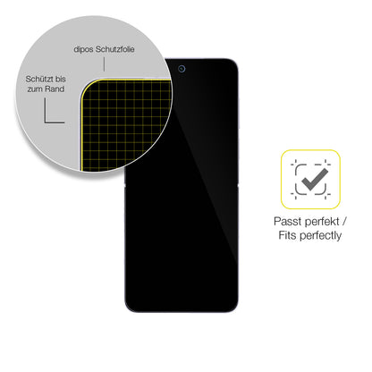 Schutzfolie mit optimaler Passform, zur Verwendung mit Hüllen geeignet