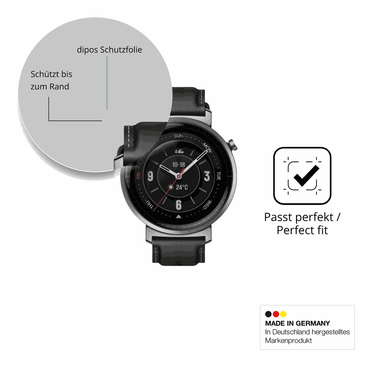 Schutzfolie mit optimaler Passform, zur Verwendung mit H�llen geeignet