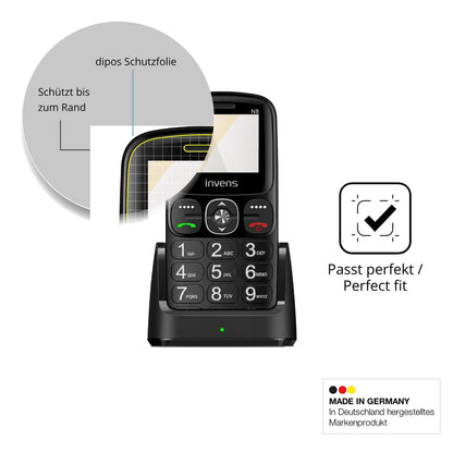 Schutzfolie mit optimaler Passform, zur Verwendung mit Hüllen geeignet