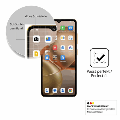 Schutzfolie mit optimaler Passform, zur Verwendung mit H�llen geeignet