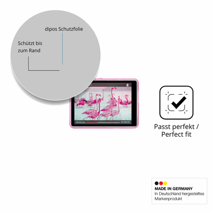 Schutzfolie mit optimaler Passform, zur Verwendung mit Hüllen geeignet