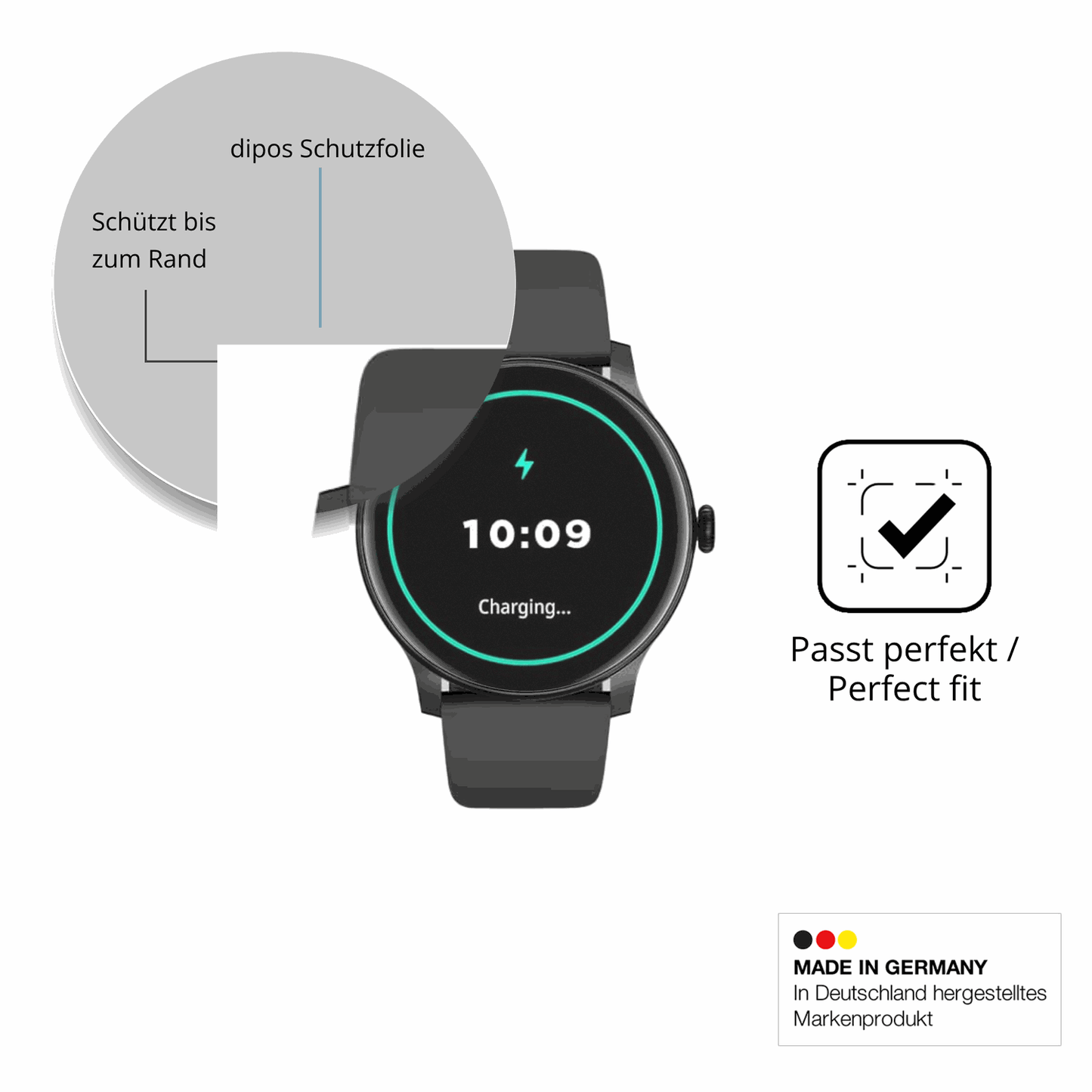 Besonders flexibler Displayschutz mit Anti-Shock-Schicht im Materialmix