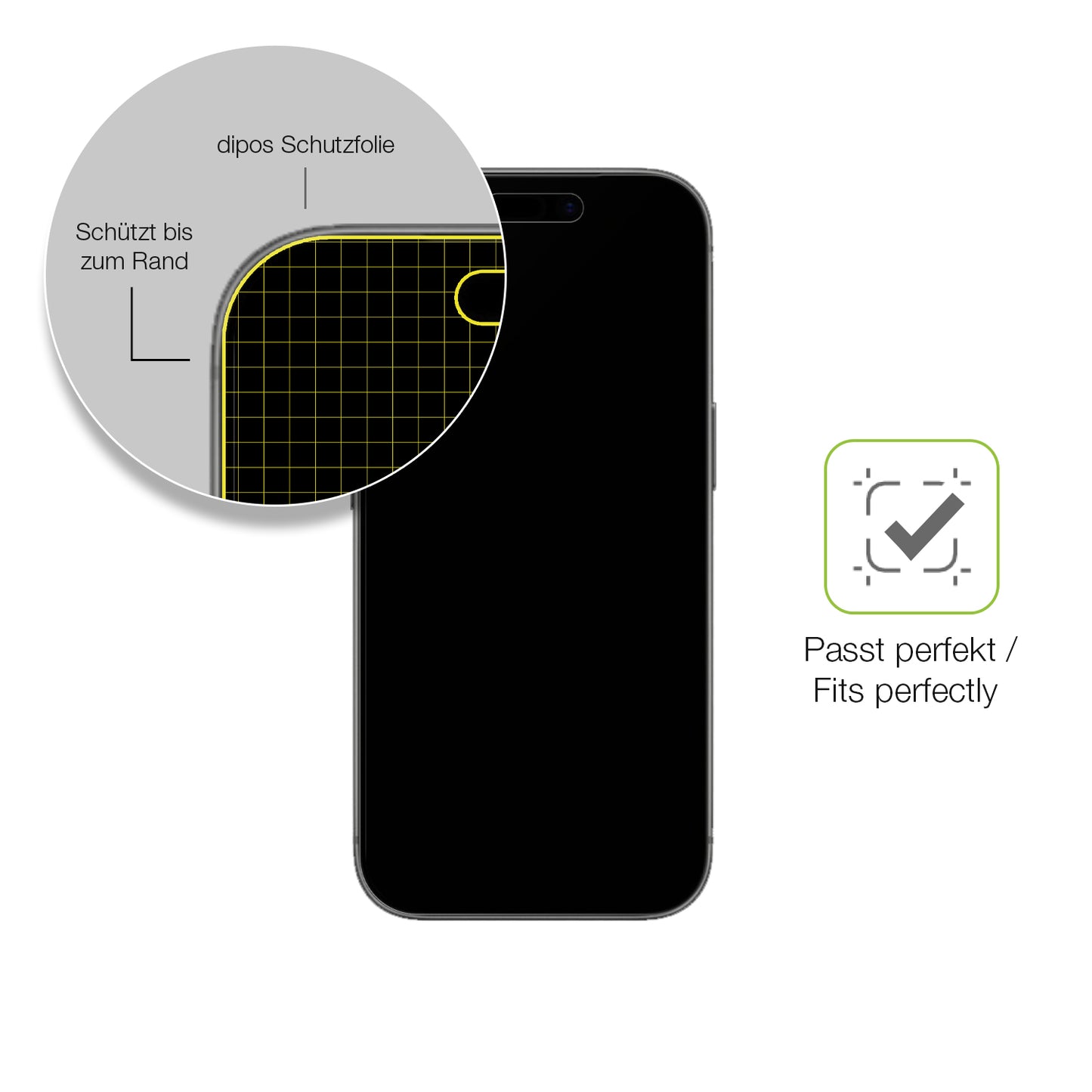 Besonders flexibler Displayschutz mit Anti-Shock-Schicht im Materialmix