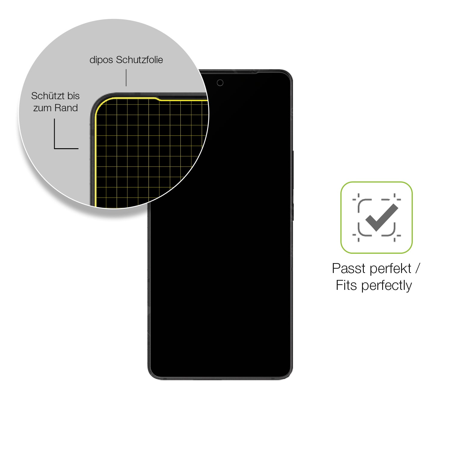 Besonders flexibler Displayschutz mit Anti-Shock-Schicht im Materialmix