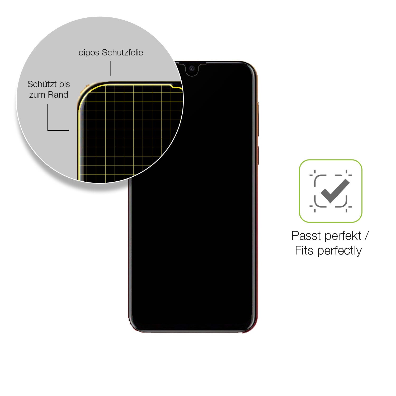 Besonders flexibler Displayschutz mit Anti-Shock-Schicht im Materialmix