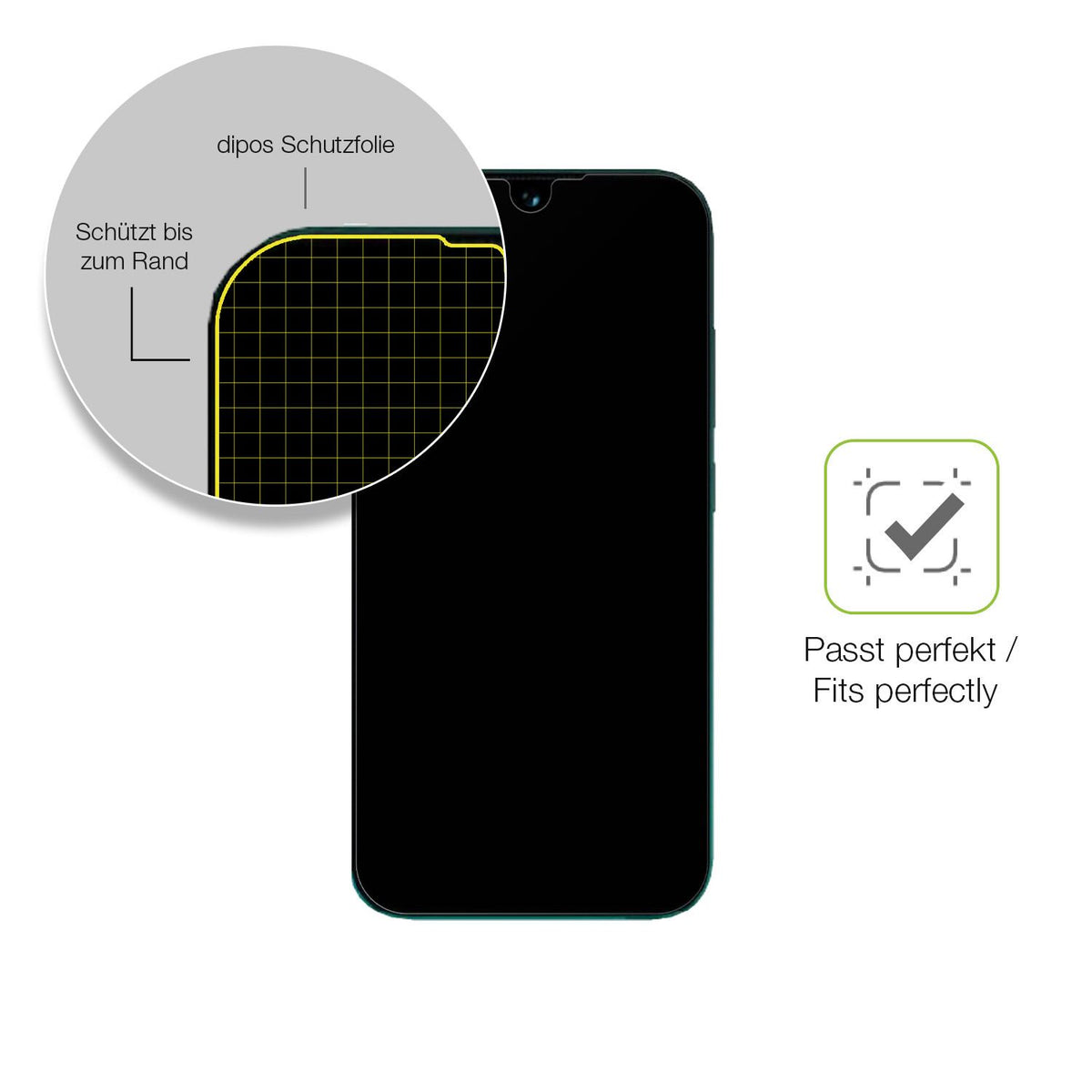 Besonders flexibler Displayschutz mit Anti-Shock-Schicht im Materialmix