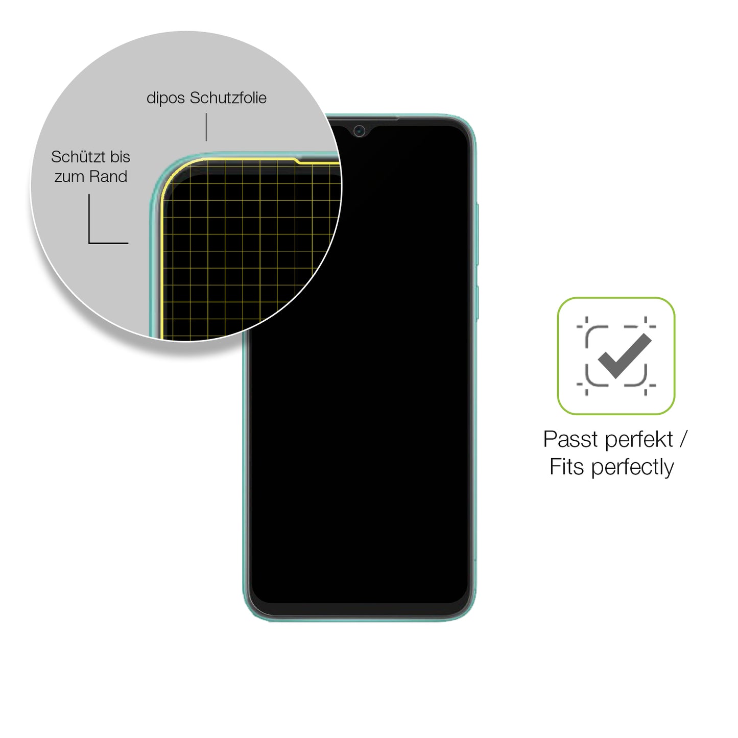 Besonders flexibler Displayschutz mit Anti-Shock-Schicht im Materialmix