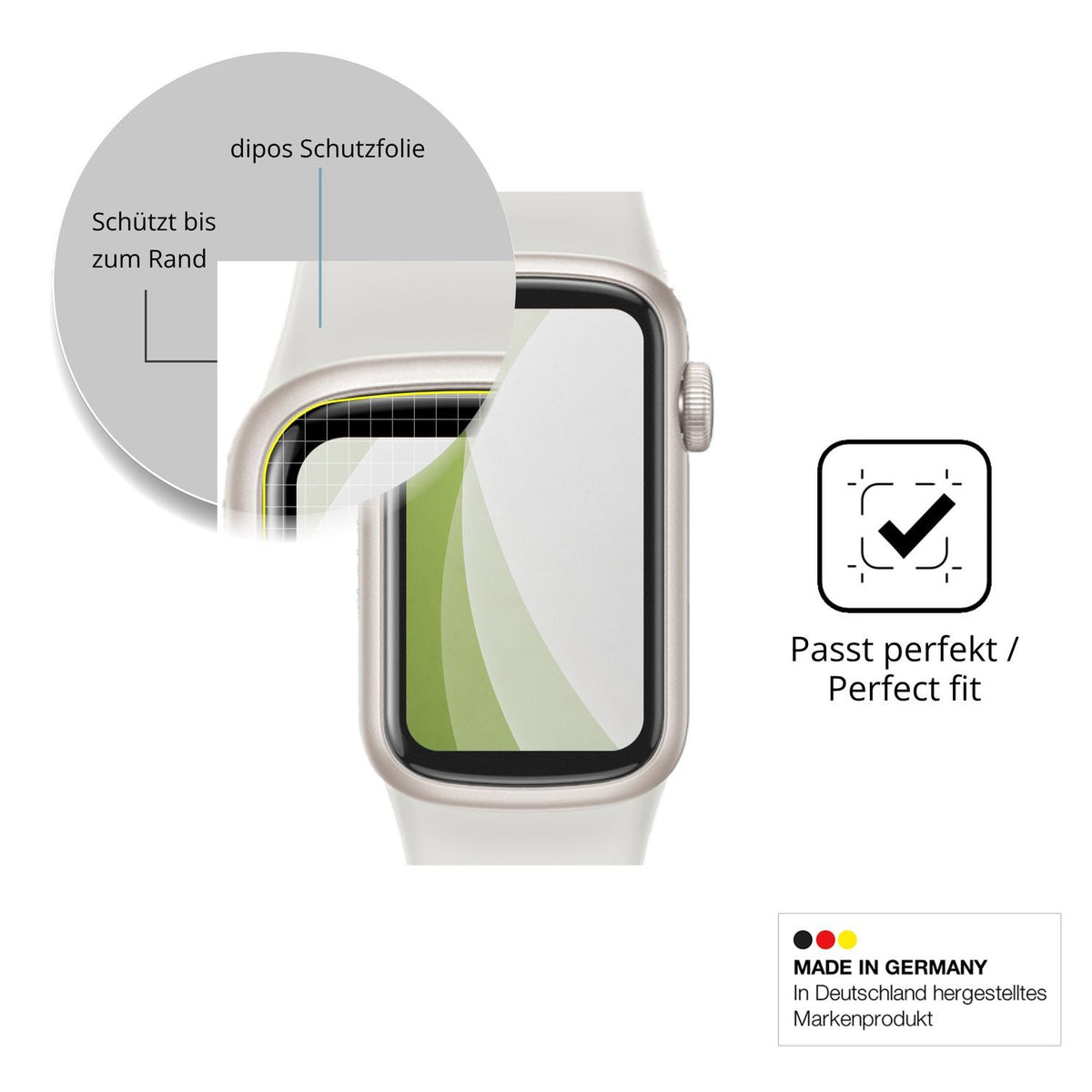 Besonders flexibler Displayschutz mit Anti-Shock-Schicht im Materialmix