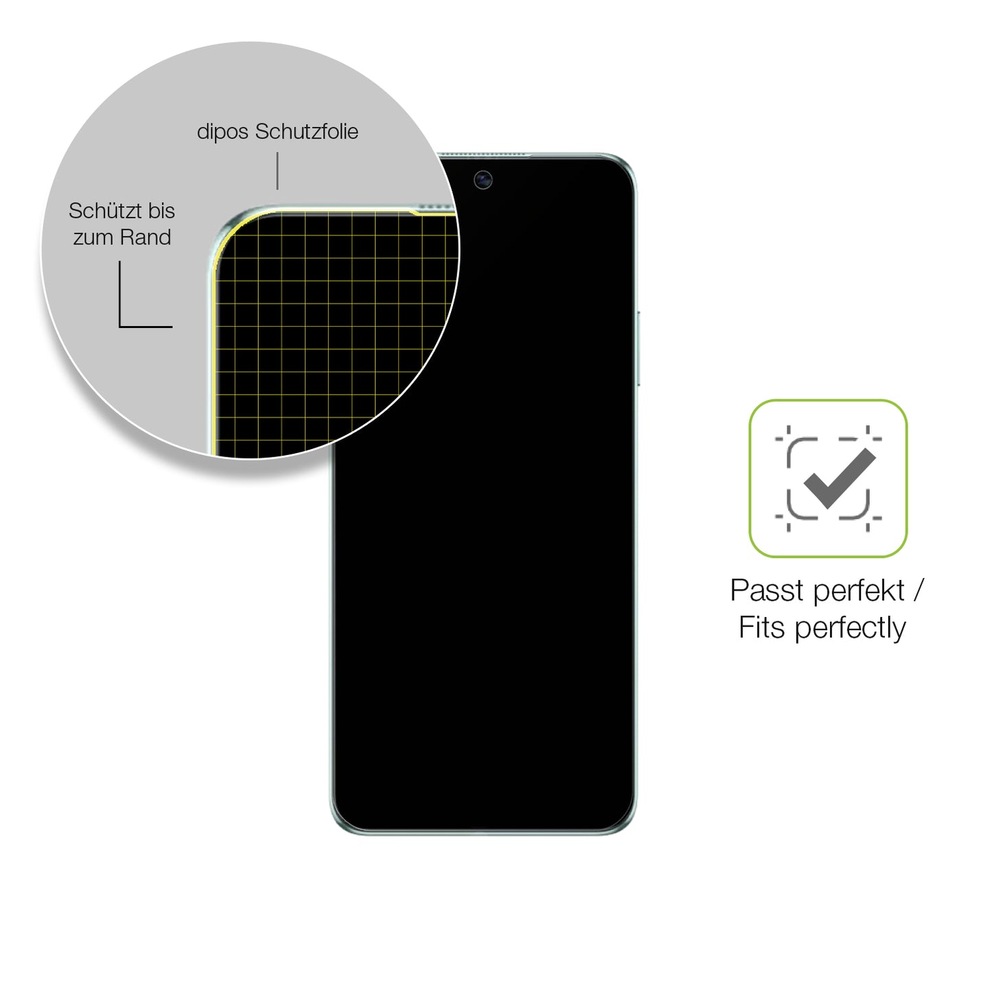 Besonders flexibler Displayschutz mit Anti-Shock-Schicht im Materialmix