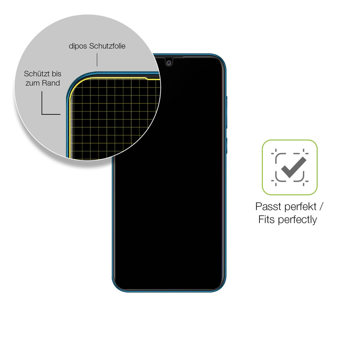 Besonders flexibler Displayschutz mit Anti-Shock-Schicht im Materialmix