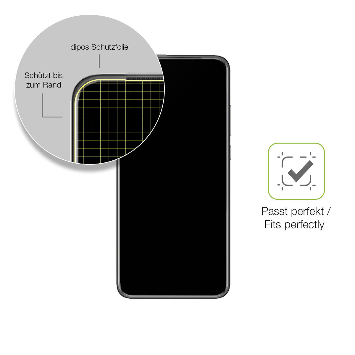 Besonders flexibler Displayschutz mit Anti-Shock-Schicht im Materialmix