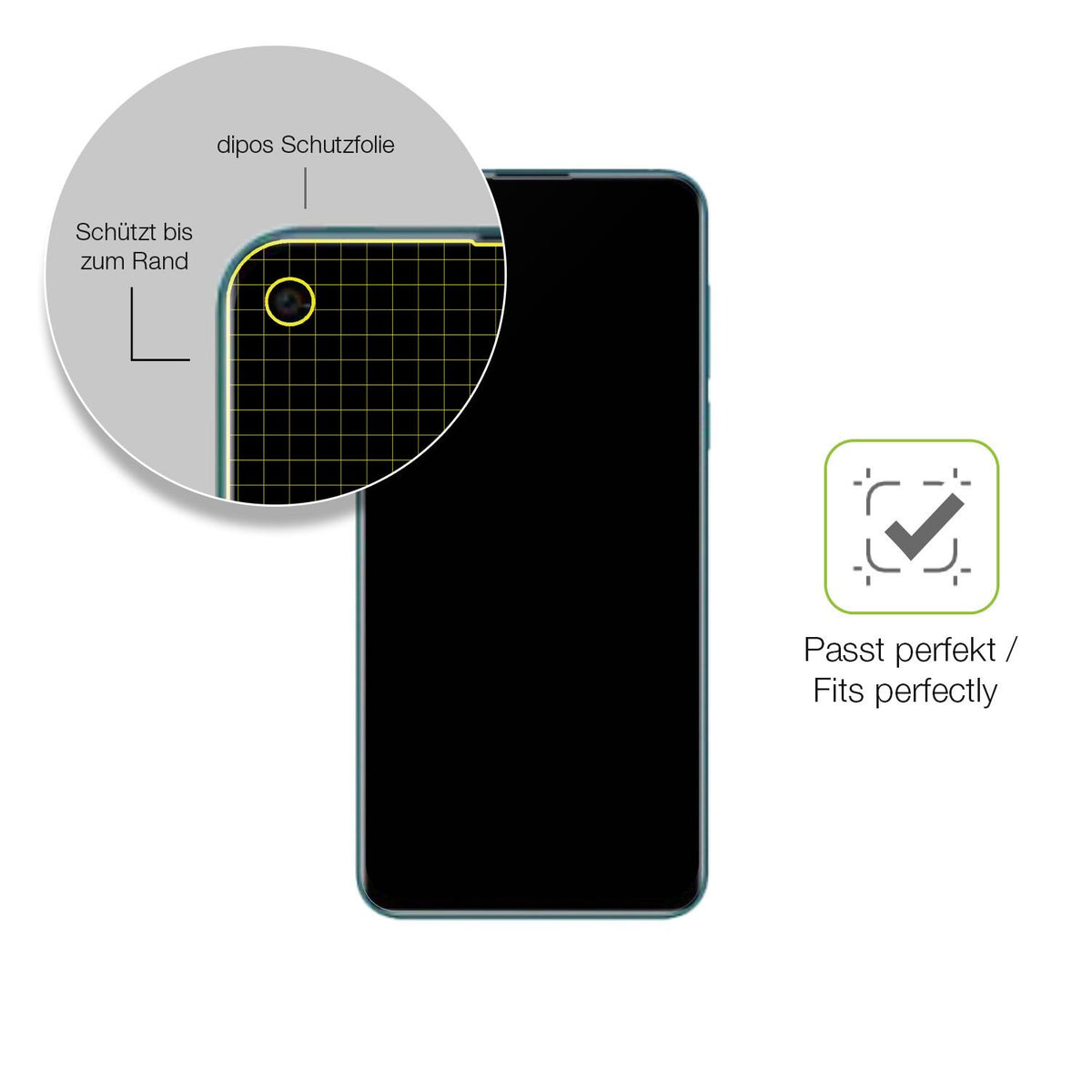 Besonders flexibler Displayschutz mit Anti-Shock-Schicht im Materialmix