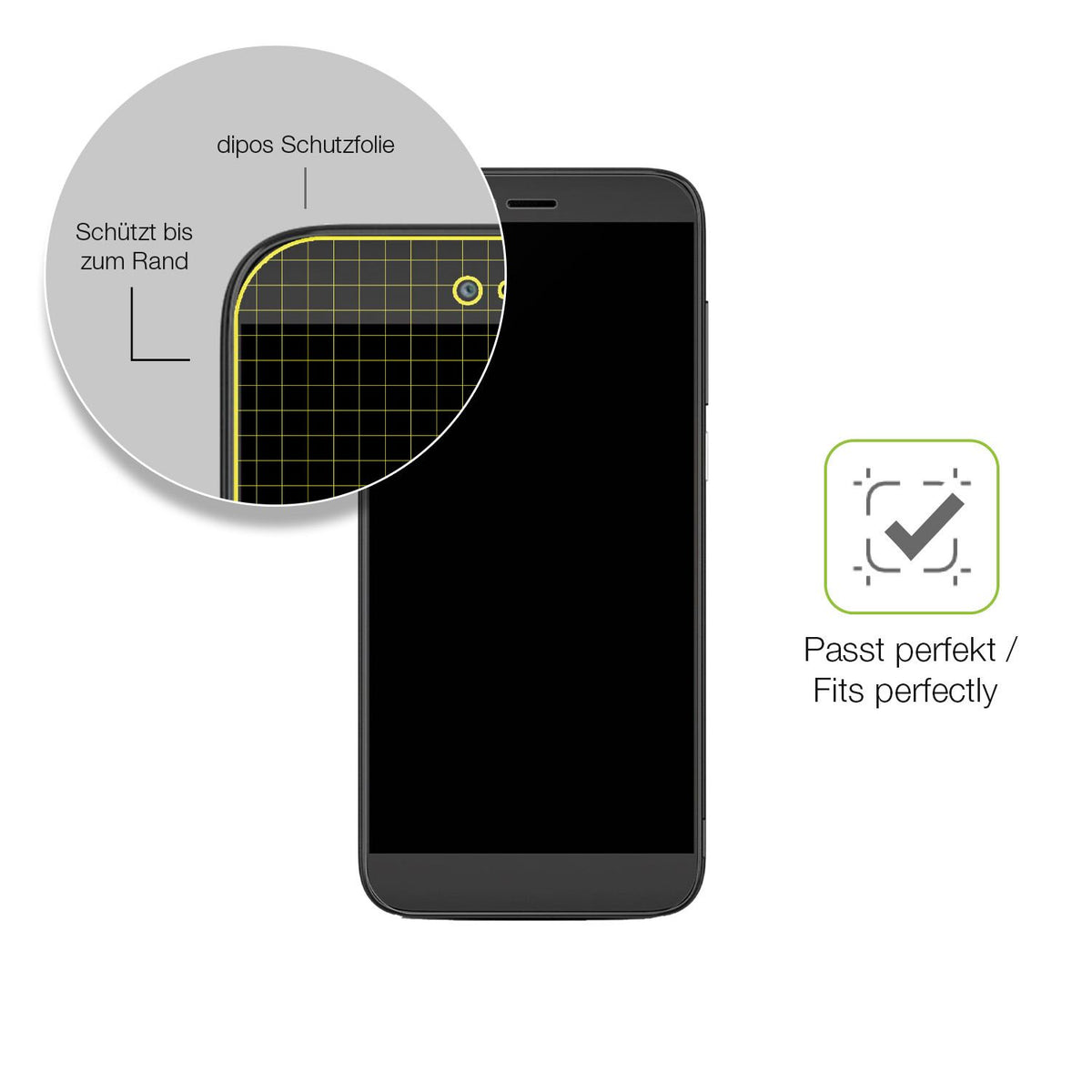Besonders flexibler Displayschutz mit Anti-Shock-Schicht im Materialmix
