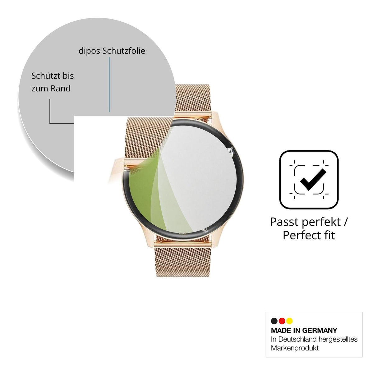 Besonders flexibler Displayschutz mit Anti-Shock-Schicht im Materialmix