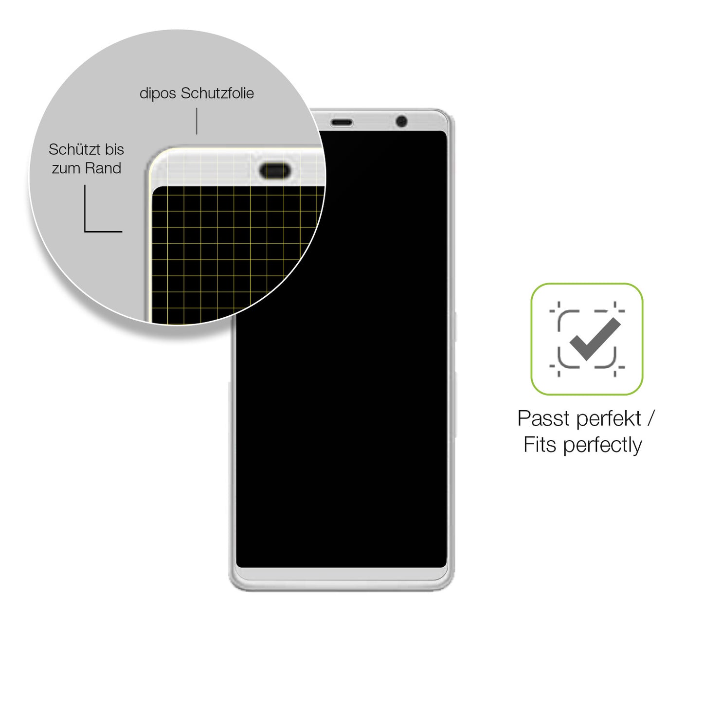 Besonders flexibler Displayschutz mit Anti-Shock-Schicht im Materialmix