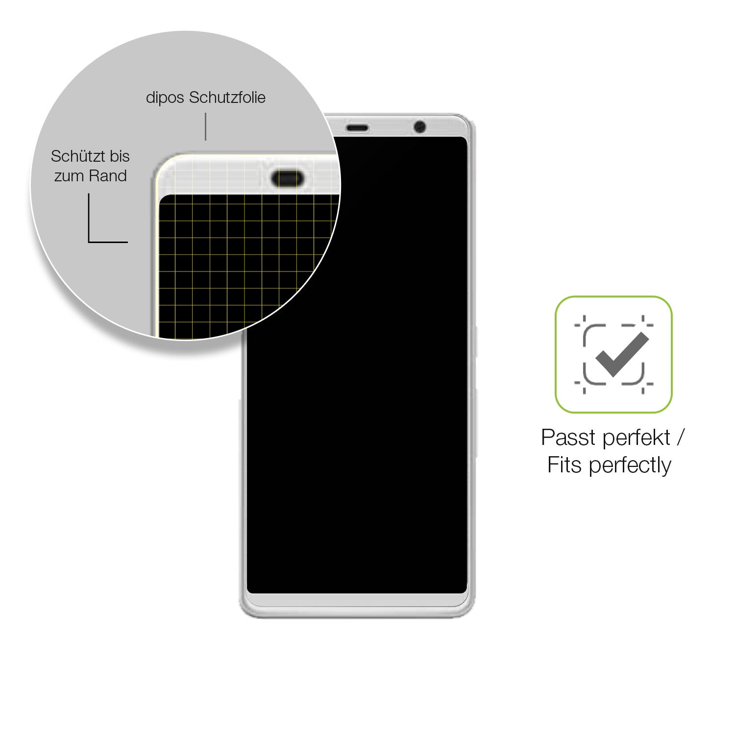 Besonders flexibler Displayschutz mit Anti-Shock-Schicht im Materialmix