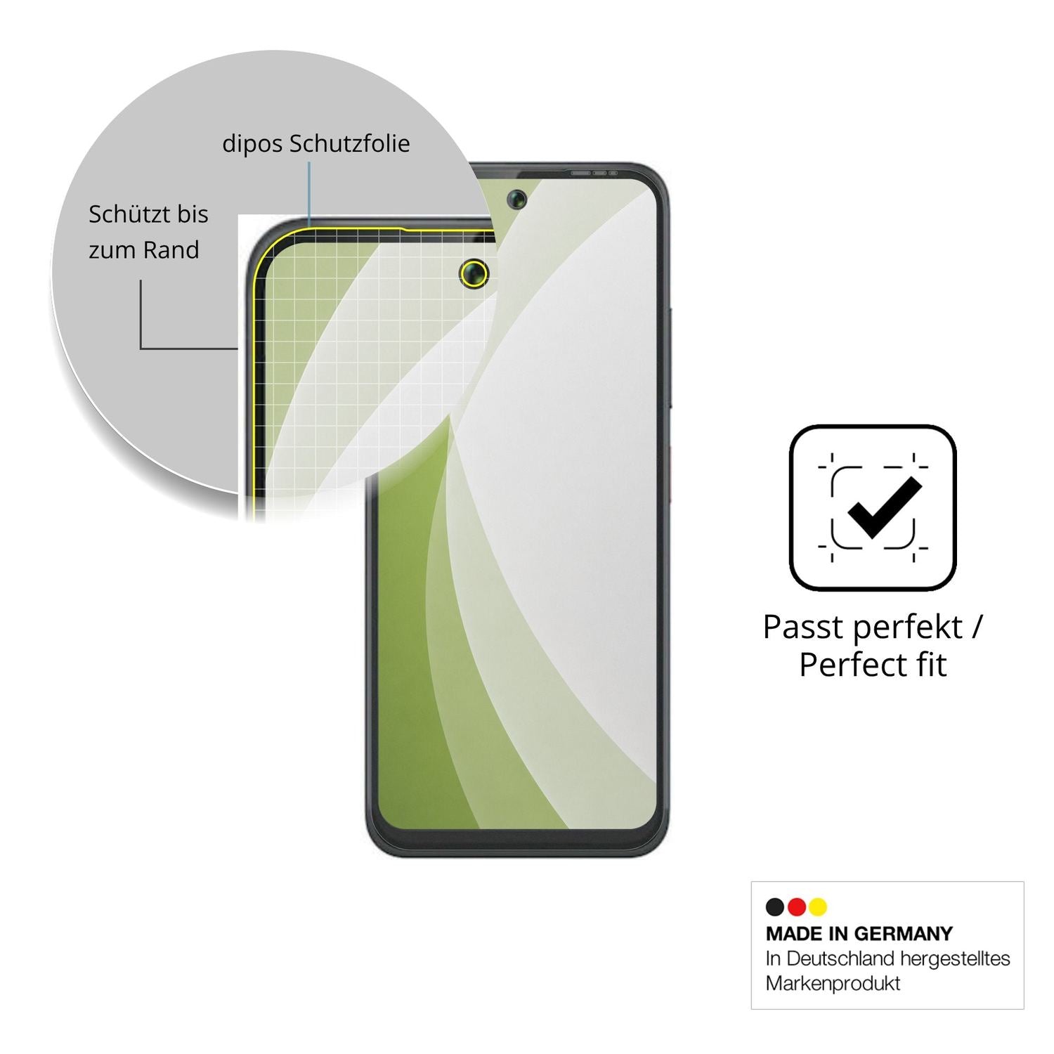 Besonders flexibler Displayschutz mit Anti-Shock-Schicht im Materialmix