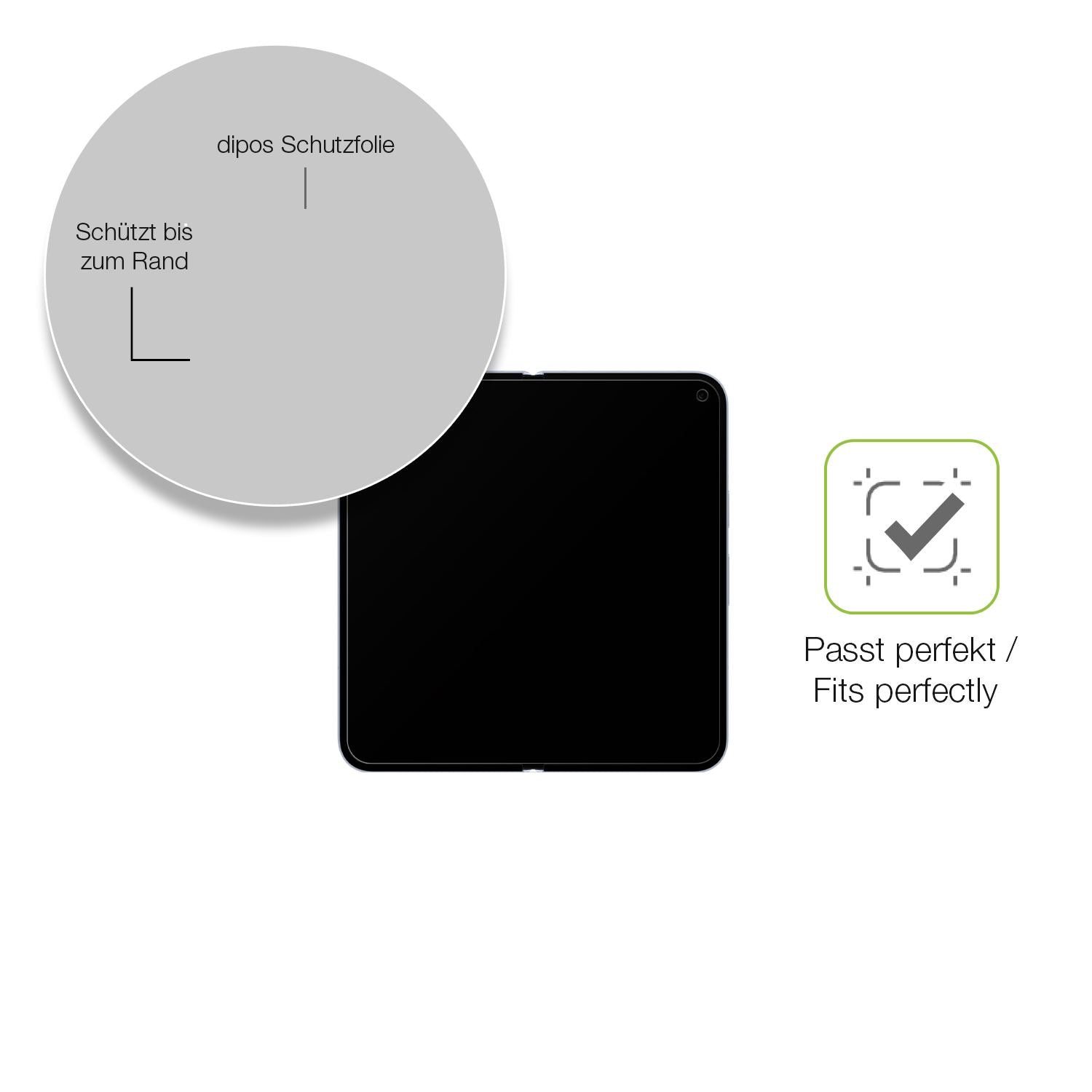 Besonders flexibler Displayschutz mit Anti-Shock-Schicht im Materialmix