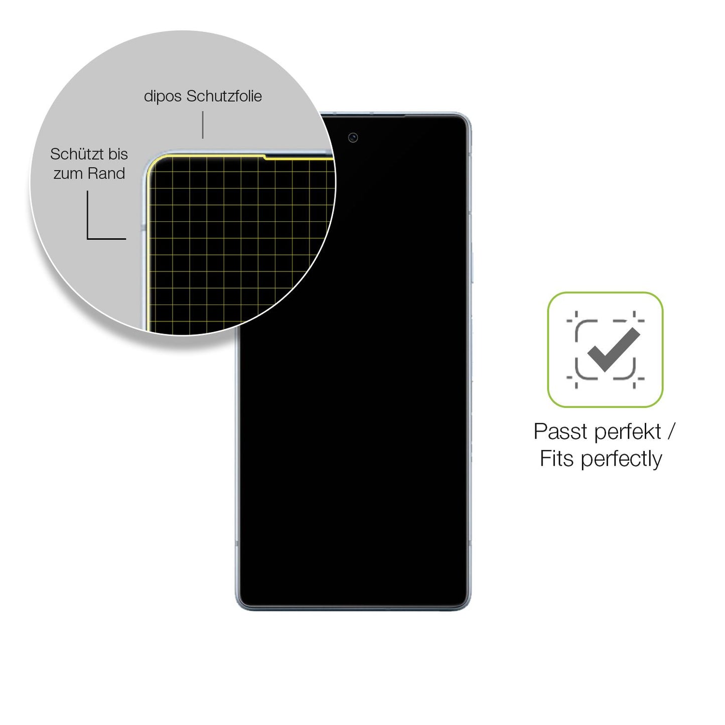 Besonders flexibler Displayschutz mit Anti-Shock-Schicht im Materialmix