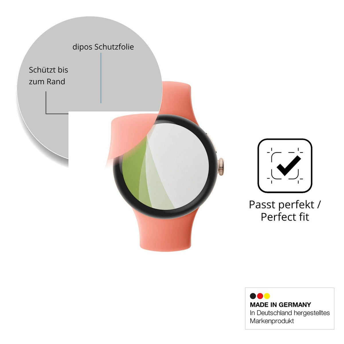 Besonders flexibler Displayschutz mit Anti-Shock-Schicht im Materialmix