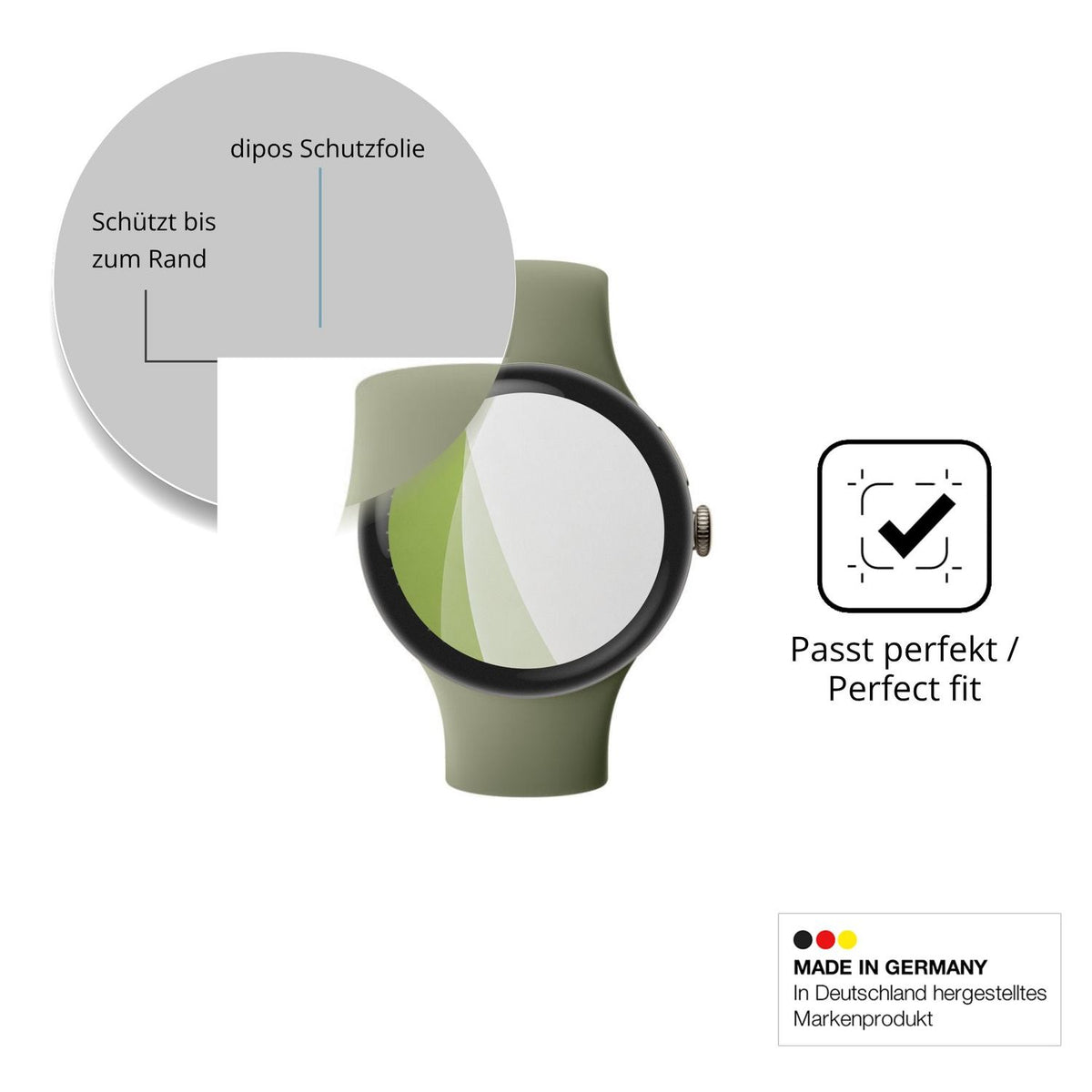 Besonders flexibler Displayschutz mit Anti-Shock-Schicht im Materialmix