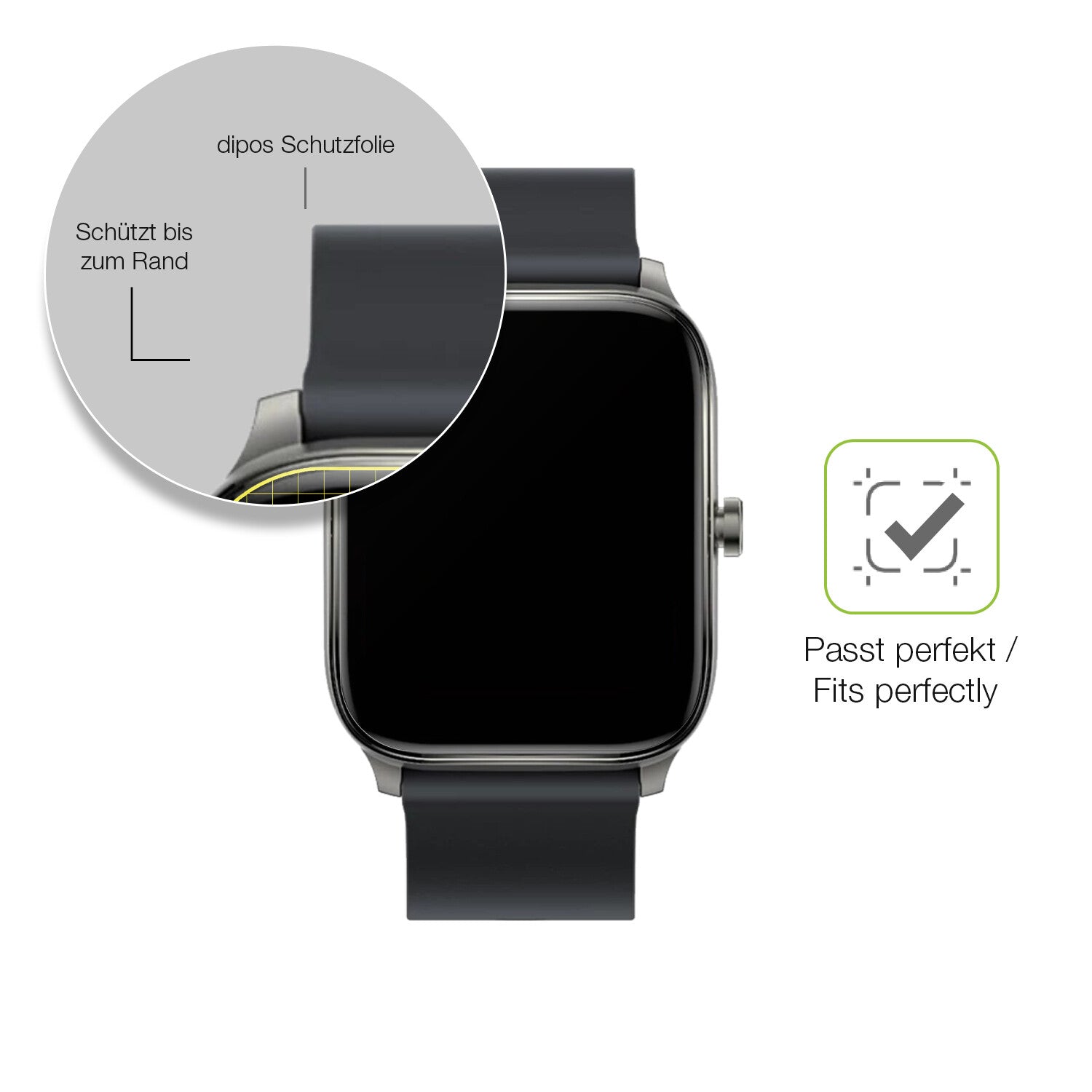 Besonders flexibler Displayschutz mit Anti-Shock-Schicht im Materialmix