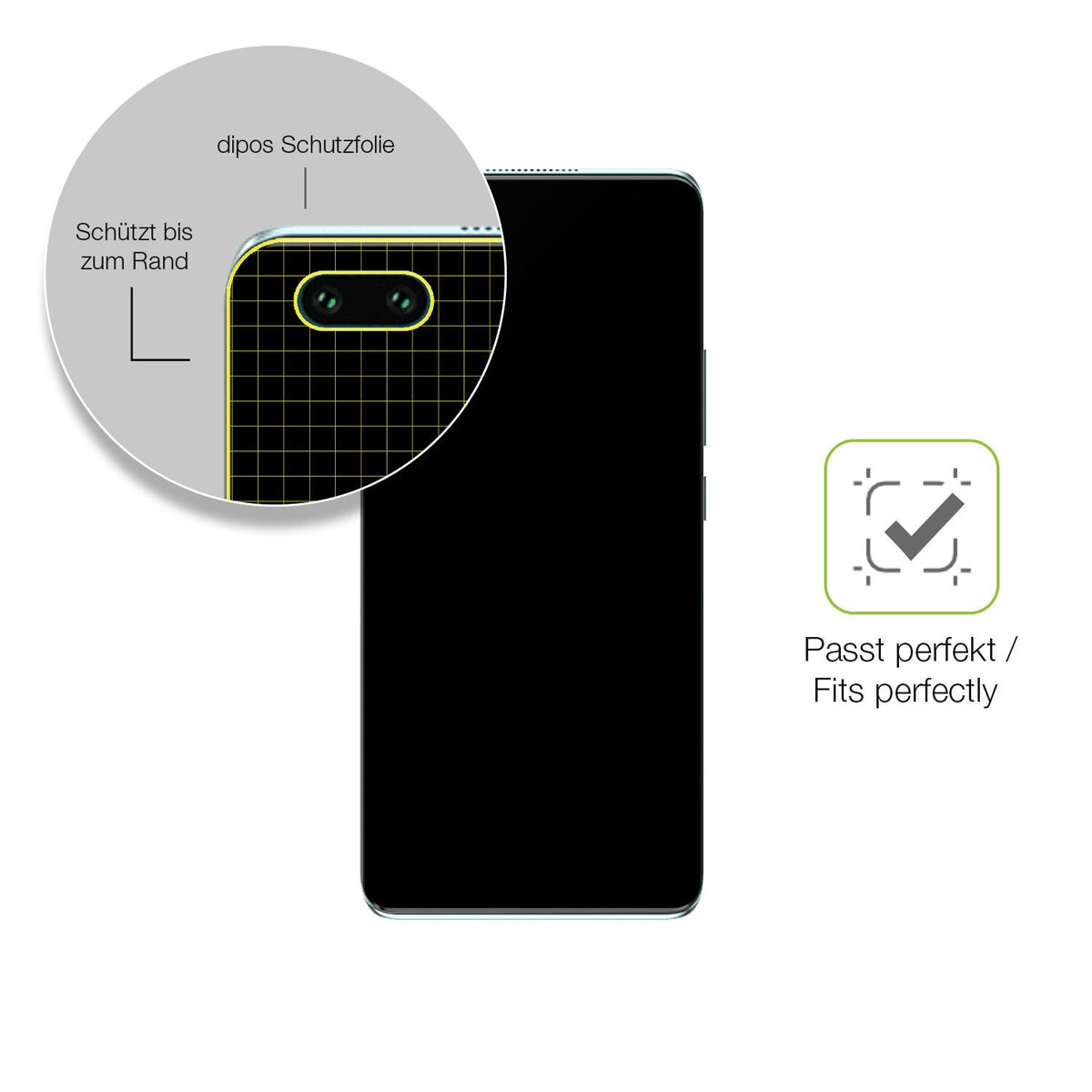 Besonders flexibler Displayschutz mit Anti-Shock-Schicht im Materialmix