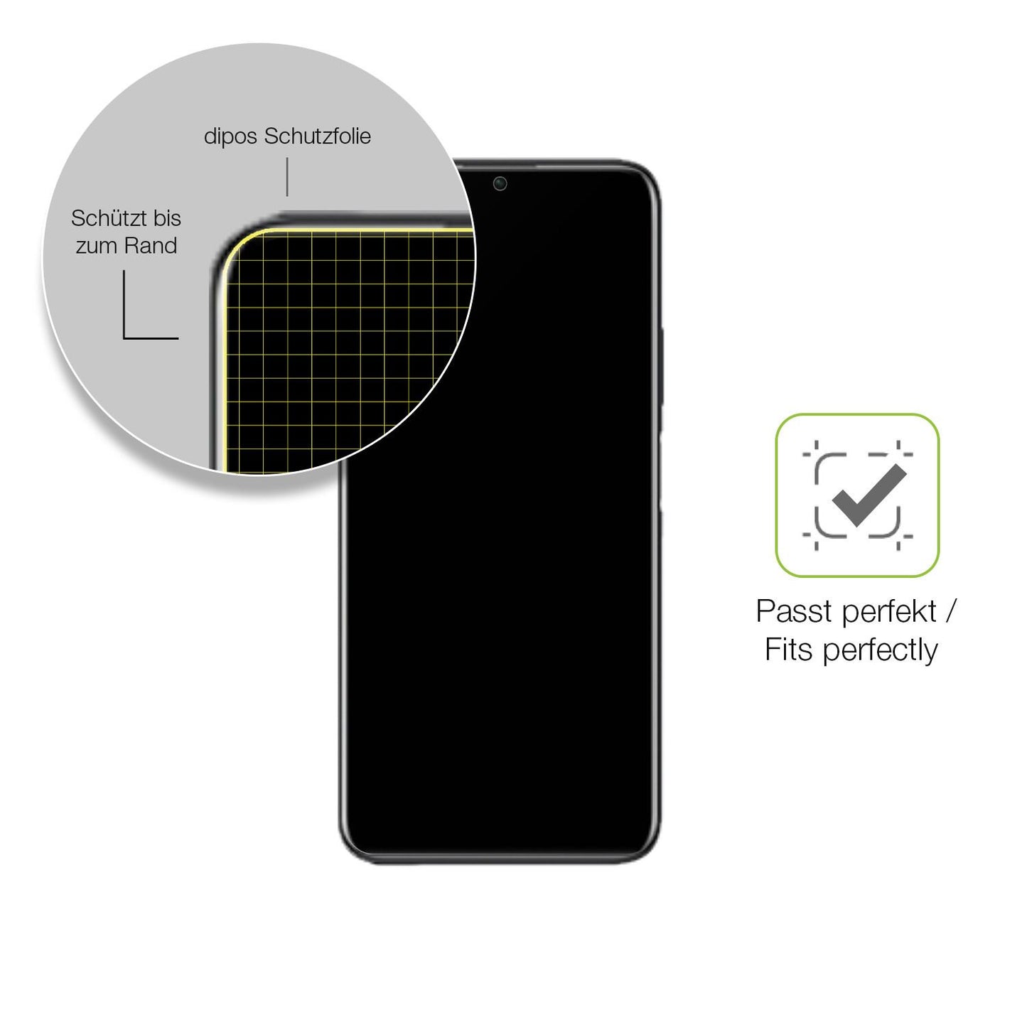 Besonders flexibler Displayschutz mit Anti-Shock-Schicht im Materialmix