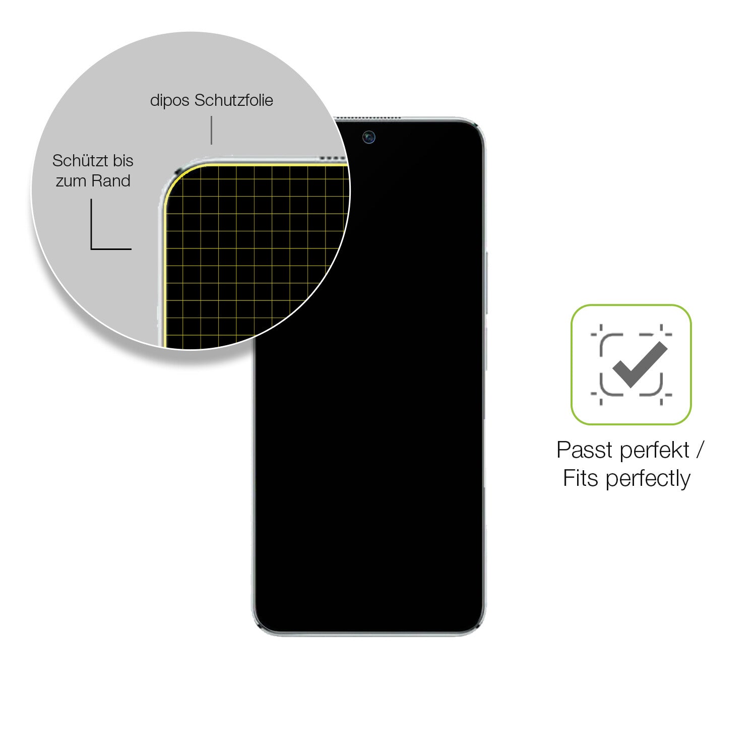 Besonders flexibler Displayschutz mit Anti-Shock-Schicht im Materialmix