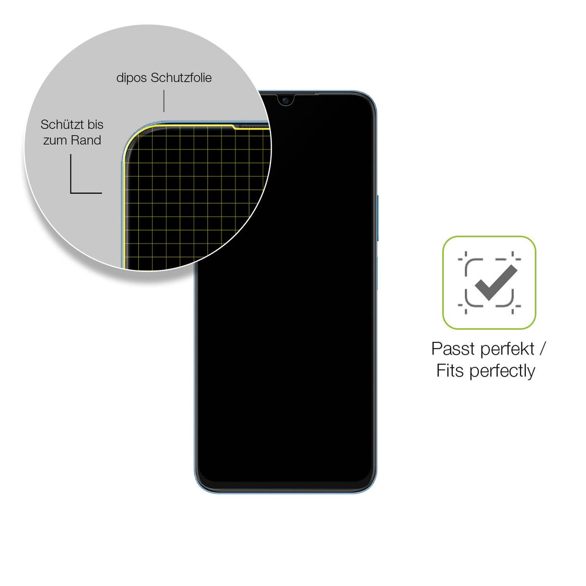 Besonders flexibler Displayschutz mit Anti-Shock-Schicht im Materialmix