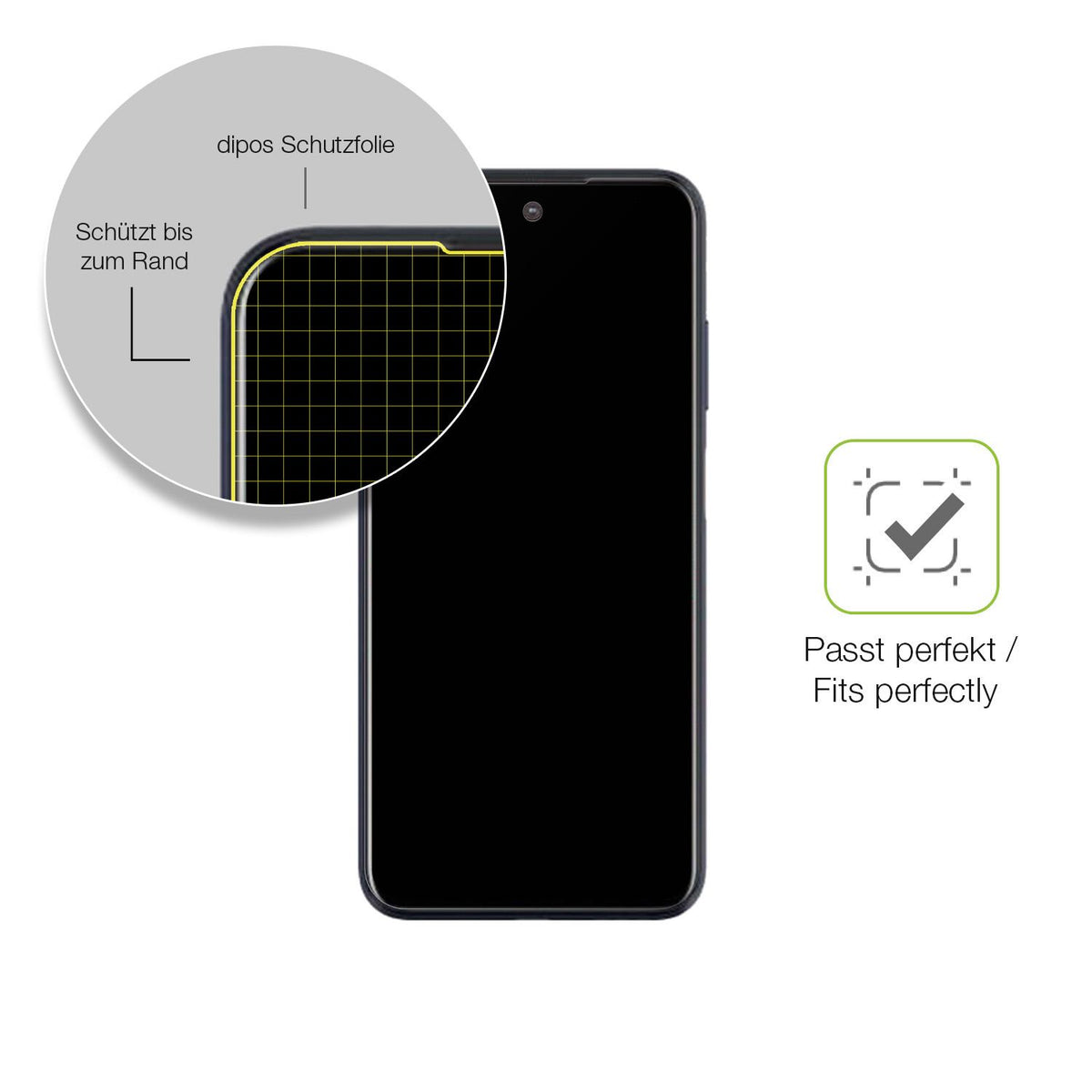 Besonders flexibler Displayschutz mit Anti-Shock-Schicht im Materialmix