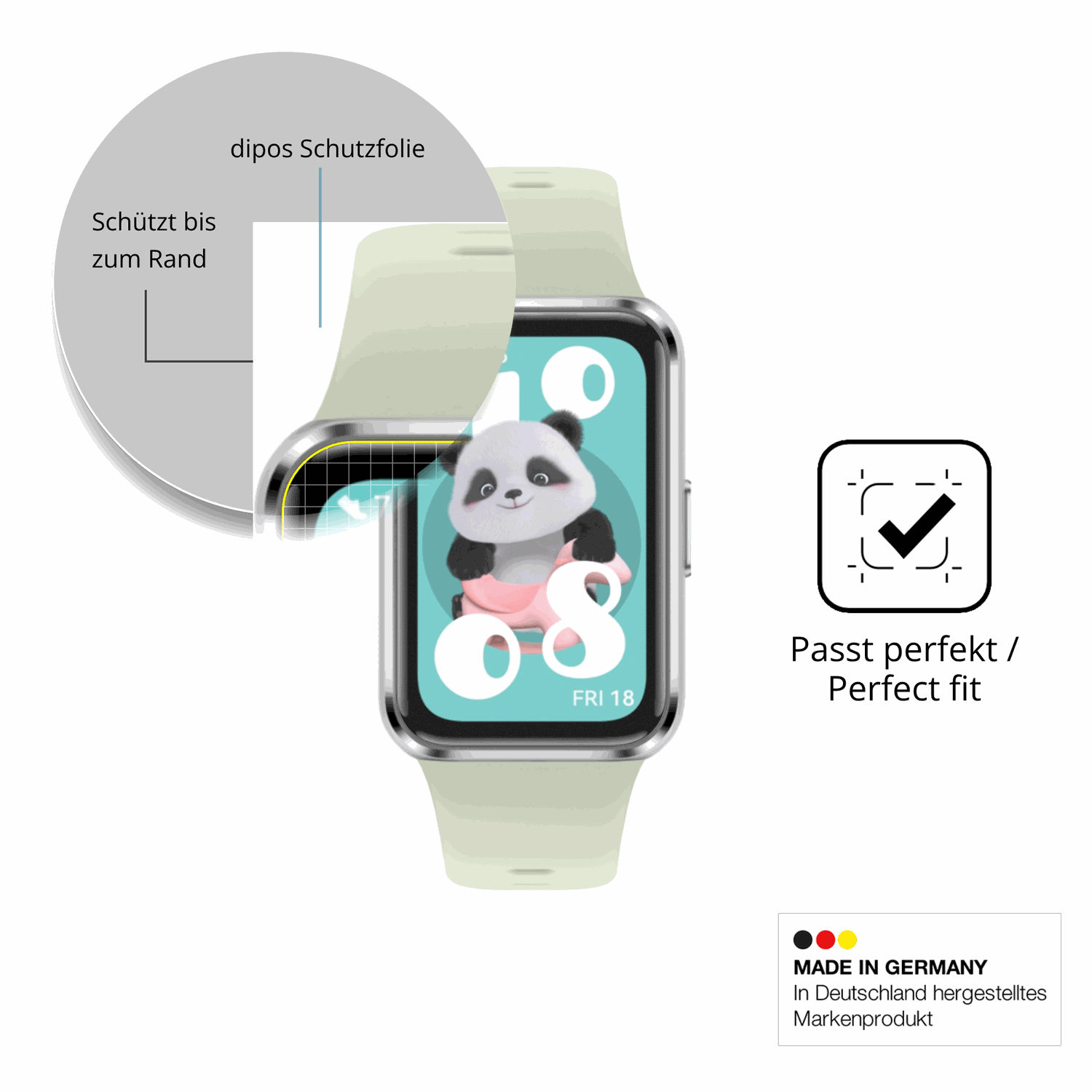 Besonders flexibler Displayschutz mit Anti-Shock-Schicht im Materialmix