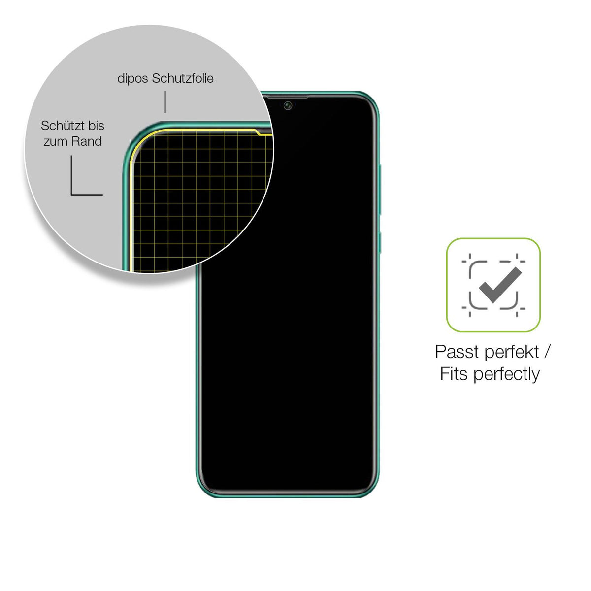 Besonders flexibler Displayschutz mit Anti-Shock-Schicht im Materialmix
