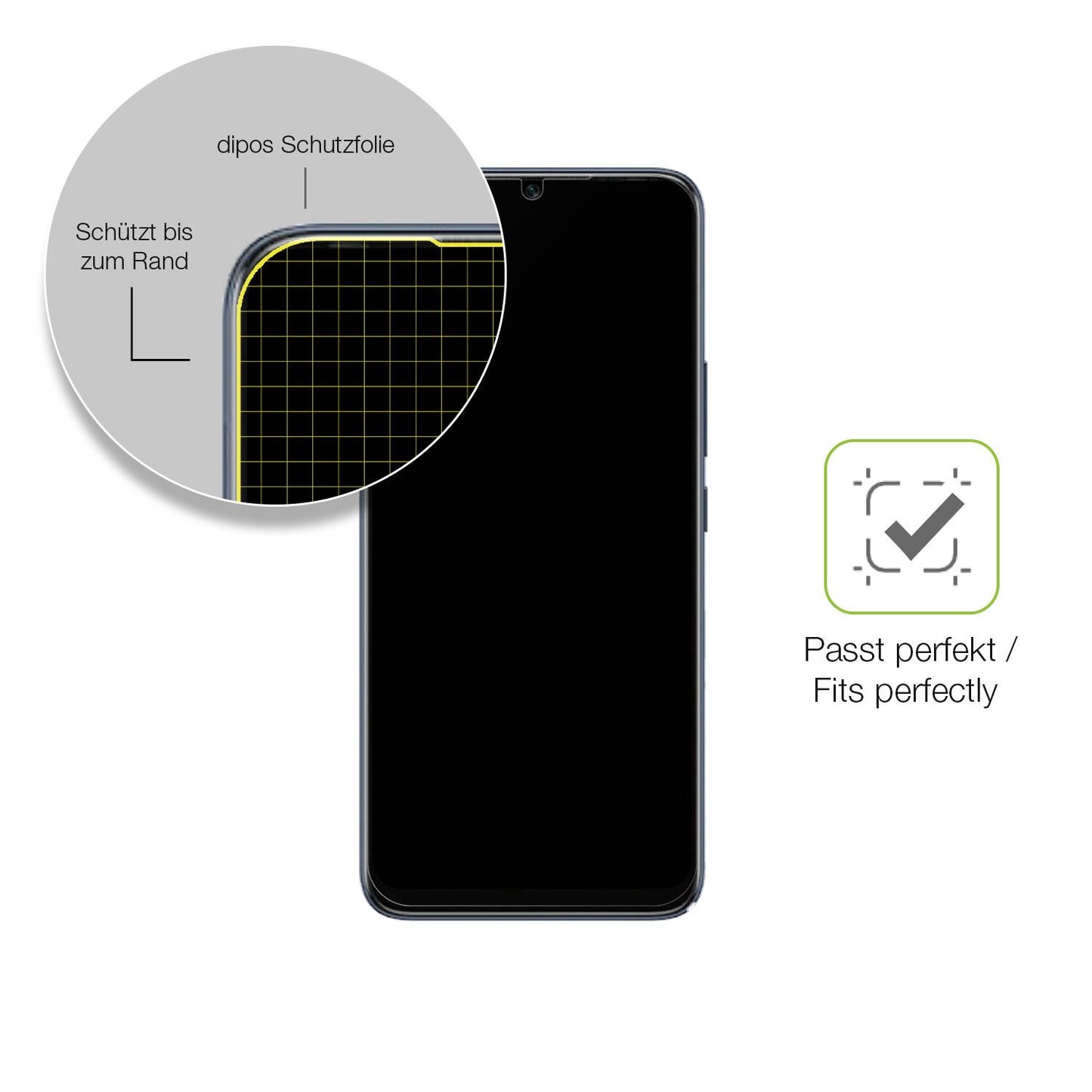 Besonders flexibler Displayschutz mit Anti-Shock-Schicht im Materialmix