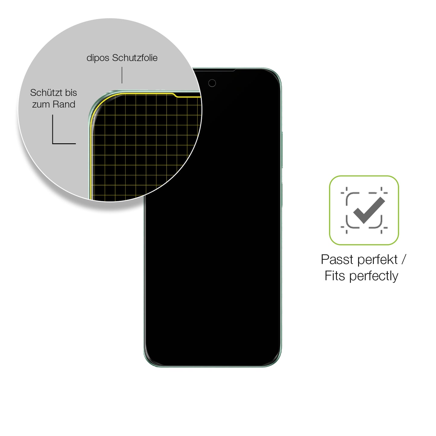 Besonders flexibler Displayschutz mit Anti-Shock-Schicht im Materialmix