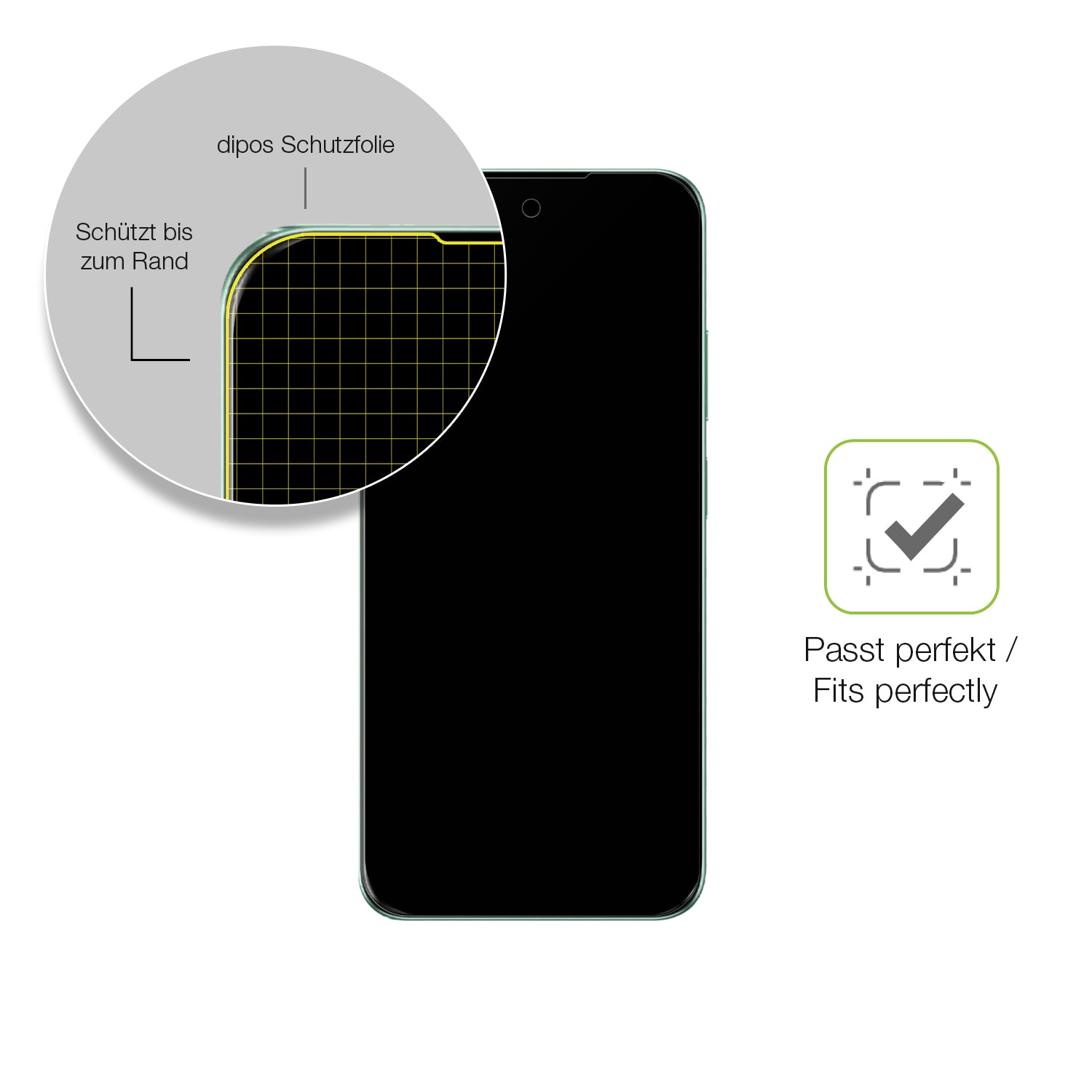 Besonders flexibler Displayschutz mit Anti-Shock-Schicht im Materialmix