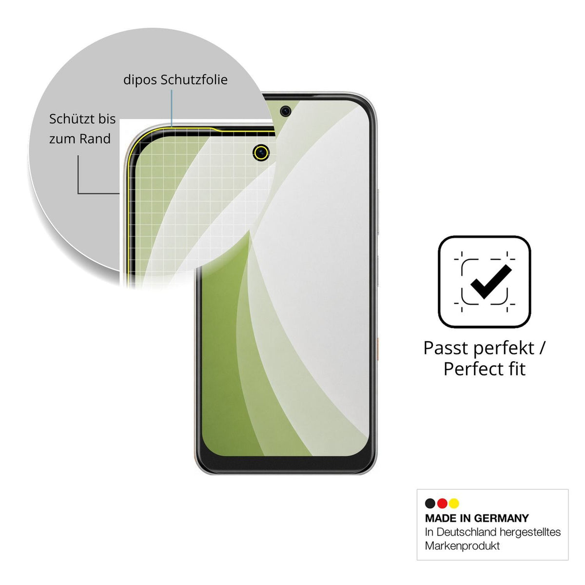 Besonders flexibler Displayschutz mit Anti-Shock-Schicht im Materialmix
