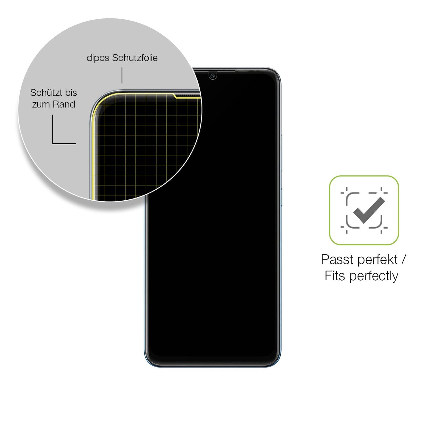 Besonders flexibler Displayschutz mit Anti-Shock-Schicht im Materialmix