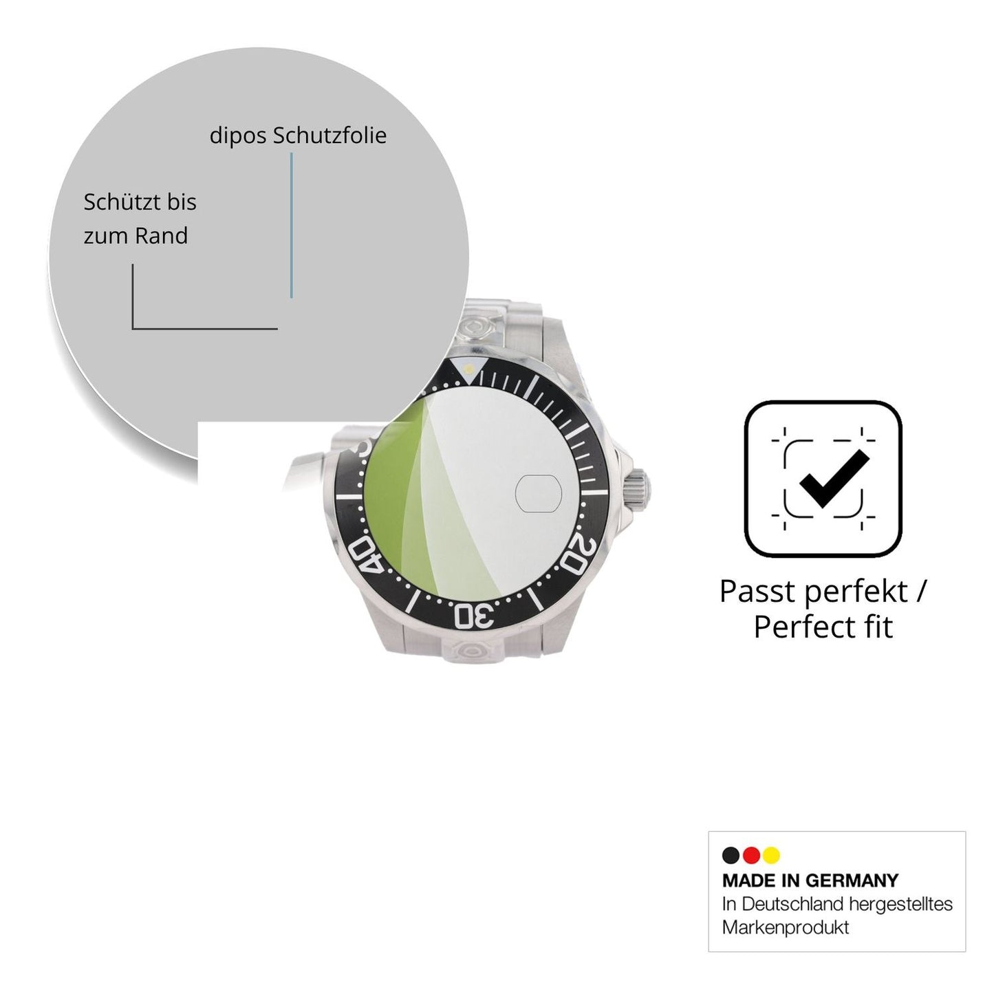 Besonders flexibler Displayschutz mit Anti-Shock-Schicht im Materialmix